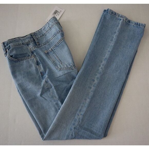 Derek Lam 10 Crosby Women Sz 25 Vintage Blue Farrah Hi-Rise Straight Jeans - Picture 10 of 10